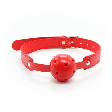 Premium Leather Breathable BDSM Ball Gag