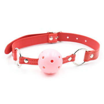 1.7 Inch Leather Fantasy Bondage BDSM Gag