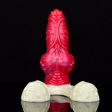 7 Inch Silicone Ball Red Knot Dog Dildo