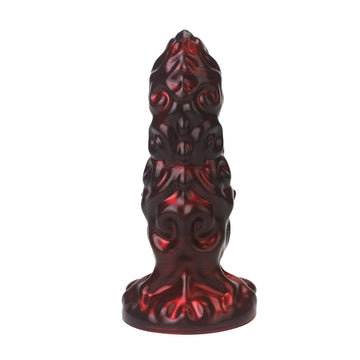10 Inch Black Red Suction Cup Alien Dildo