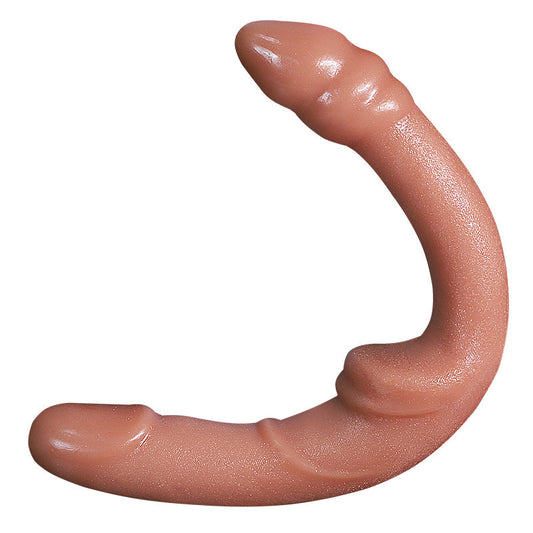 Flesh Realistic Adjustable Double Straplessdildo