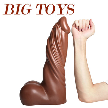Monster Giant Brown 16 Inch Dildo
