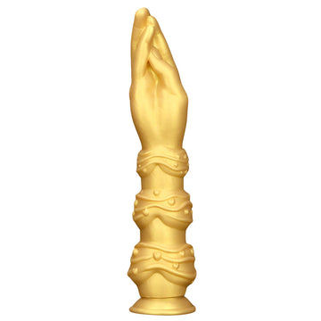 13 Inch Gold Silicone Huge Hand Fist Dildo