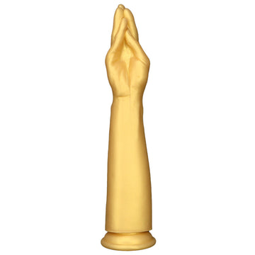16 Inch Gold Real Hand Model Fist Dildo