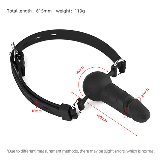 Black Silicone Strap On Dildo Ball