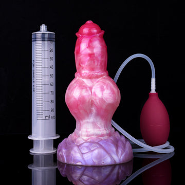 7 Inch Fat Knot Dog Squirting Dildo