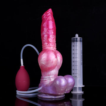 10 Inch Silicone Knot Dog Squirting Dildo