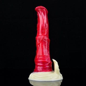 9 Inch Silicone Fantasy Red Horse Dildo