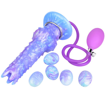 Blue Alien Coral Spiked Ovipositor Dildo
