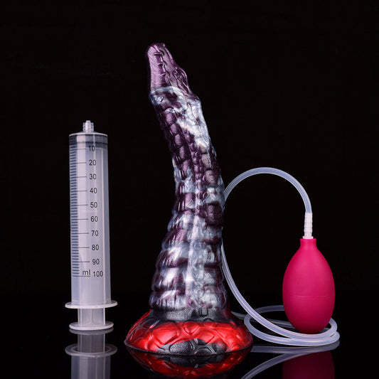 Dark Purple Fantasy Dragon Squirting Dildo