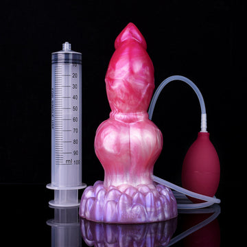 8 Inch Gradient Pink Dog Squirting Dildo