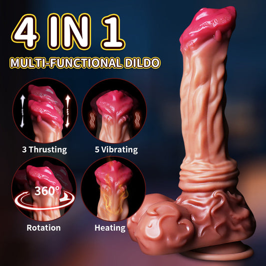 9 Inch Thrusting Vibrating Animal Horse Dildo
