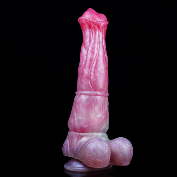 9 Inch Silicone Peach Fantasy Horse Dildo