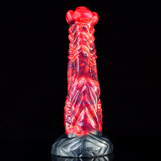9 Inch Red Lava Monster Horse Dildo