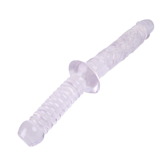 Dildo With Handle 12 Inch Transparent