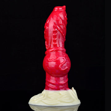 9 Inch Realistic Vein Red Fantasy Dog Dildo