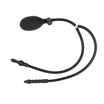 Double Head Pulling Beads Inflatable Butt Plug