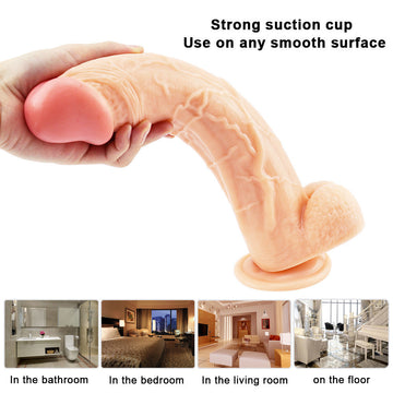 12 Inch Flesh Color Huge Dildo