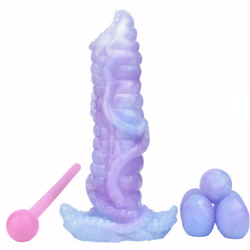 Blue 7 Inch Monster Tentacle Ovipositor Dildo