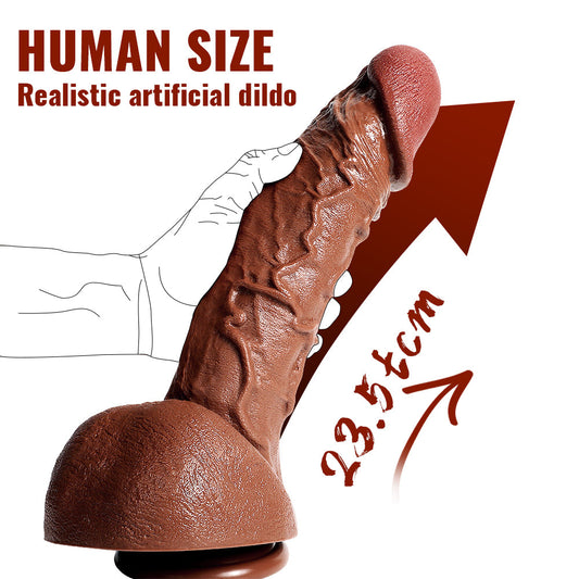 Human Size Curved Realistic Dildo