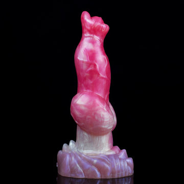 8 Inch Pink Knot Fantasy Dog Dildo