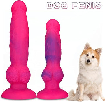 Pink Dog Penis Knot Dildo