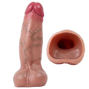 7 Inch Realistic Silicone Huge Penis Sleeve