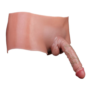 7.5 inch Cock Sleeve Hollow Silicone Dildo Pants