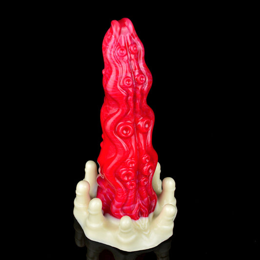 8 Inch Red Coral Monster Tentacle Dildo