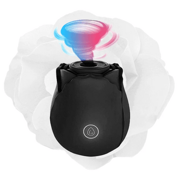 Black Vibrator Clit Stimulator Rose Toy