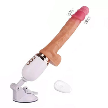 Automatic Heating Retractable Thrusting Dildo