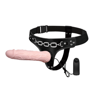 Vac-U-Lock 7 Inch Vibrating Strap On Dildo