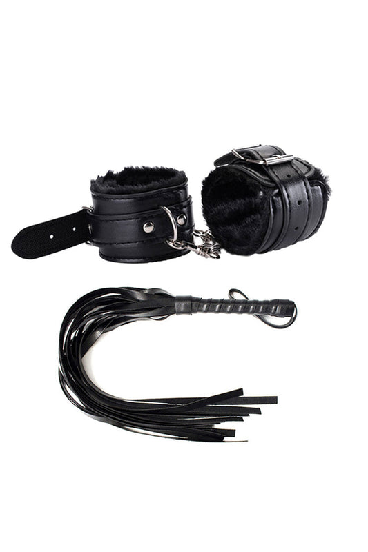 Handcuffs Spanking Flogger Nylon Bondage Kit