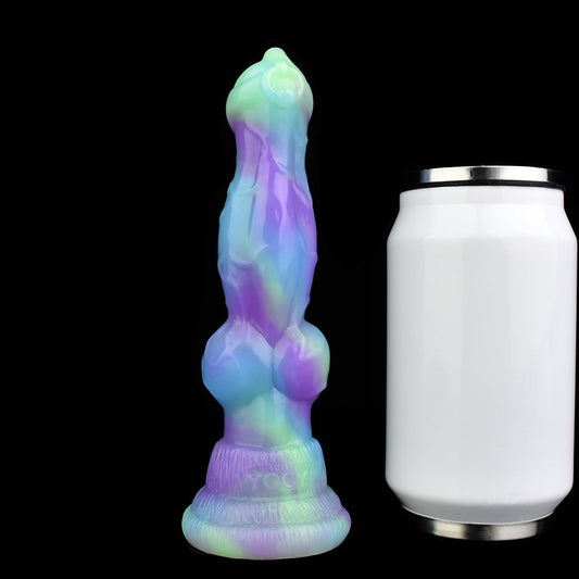 7 Inch Knot Glow In The Dark Dog Dildo