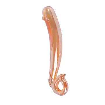 Golden Dolphin Shower Sex Toy Glass Dildo