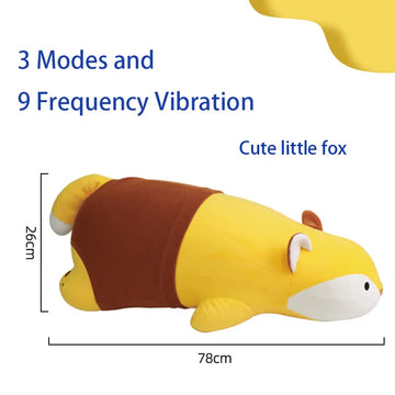 Fox Doll Pillow With Hidden Dildo