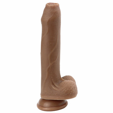 8 Inch Realistic Uncircumcised Suction Cup Dildo