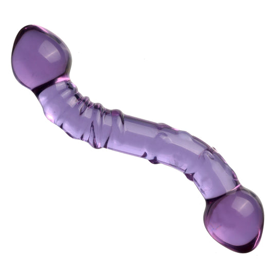 7 Inch Purple Rain Double Ended Glass Dildo