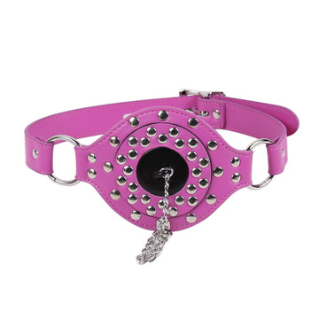 Pink Drool Toilet Lid Open Mouth Gag