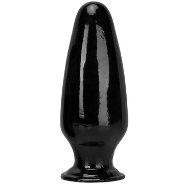 12 Inch Black Giant Conical Anal Dildo
