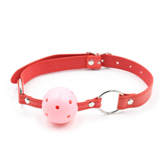 1.7 Inch Leather Fantasy Bondage BDSM Gag