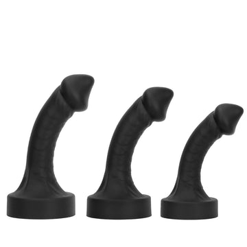 13 Inch Curved Pointed Big Black Dildo