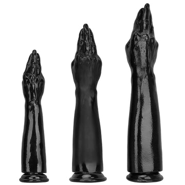 Black Realistic Extra Long Hand Fist Dildo