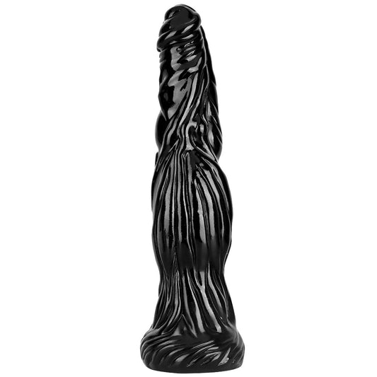 Black Large 2 Inch Wide Dragon Dildo