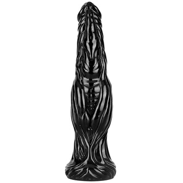 Black Large 2 Inch Wide Dragon Dildo