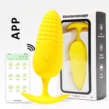 Corn Remote Control Vibrating Butt Plug Sex Toy