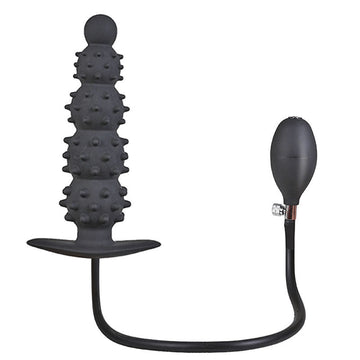 Black Prostate Stimulation Inflatable Butt Plug