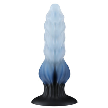 8 Inch Fantasy Rib Silicone Dog Dildo