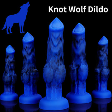 Blue Multiple Sizes Fantasy Wolf Dildo