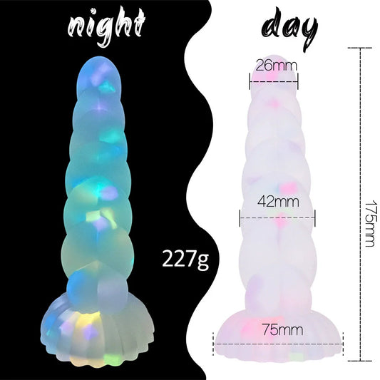 Confetti Unicorn Glow in the Dark Dildo